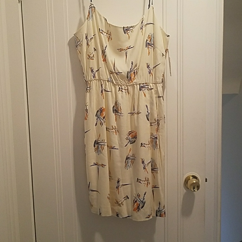 Sail boat pattern dress